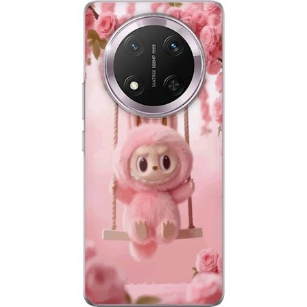 Yhteensopiva Puhelinkuori Honor Honor Magic7 Lite Hirviöfiguuri söpö jänis, jonka poskilla on vaaleanpunaiset posket