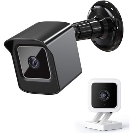 Kiinnitys vain aivan uudelle Wyze Cam V3:lle, säänkestävä suojakotelo ja 360 astetta säädettävä seinäkiinnike kiinteä kotelo Wyze V3 ulko- ja 
