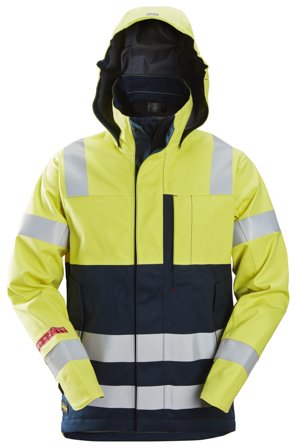 Snickers Workwear 1364 ProtecWork Skaljacka lång, gul/blå Gul/blå, Kläder