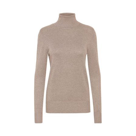Saint Tropez Roller Neck Sweater Tröjor Dam Beige XXL