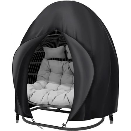 Hage Eggstol Trekk, 91x80 Tommer, Ekstra Stor Dobbel Eggstol Trekk for Utemøbler, Heavy Duty Swing Henge Eggstol Trekk