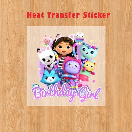 Gabby Dollhouse Girl Dragsko Sport Vattentät Ryggsäck Bunt Ficka Terylene Basketväska Tecknad Anime Födelsedagspresent