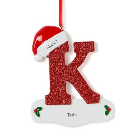 Mub- Custom DIY Name Letters A-Z Christmas Resin Pendant Decoration Trendy Christmas Tree Ornament