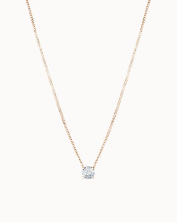 Paloma Diamanthalskæde Rund Diamant 0.50 carat - 18K Rosaguld Laboratoriedyrked Diamant