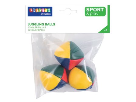 PLAYBOX Jongleringsbollar 3/fp - Lyreco - Skola och förskola - Idrott, hälsa och rörelse - Bollar - Gymnastik och lek