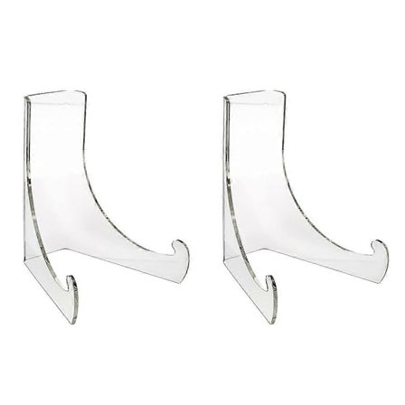 2 stk. Tallerkenstativ Akryl Displayholder Stativ Kjøkkentallerken Fat Tekakestativ