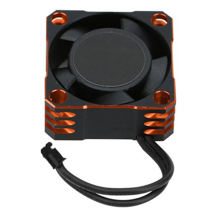 Aluminium 25x25MM 32000RPM Elektronisk Hastighedsregulator Stærk Metal Fan Varmeafledning Sort Orange