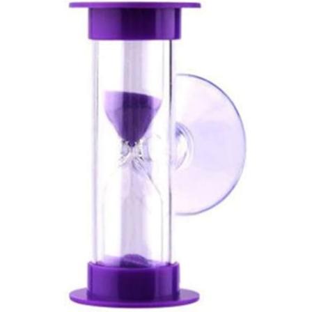 2 Minutters Brusebad Sandur Timer Sugeskål Badeværelse Tidsmåler Sandur Ingen Batterier Nødvendige Sjov Badetilbehør Purple
