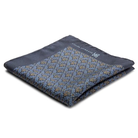 Brooklyn Silk Brux Pocket Square for Men - Patterned Pocket Squares