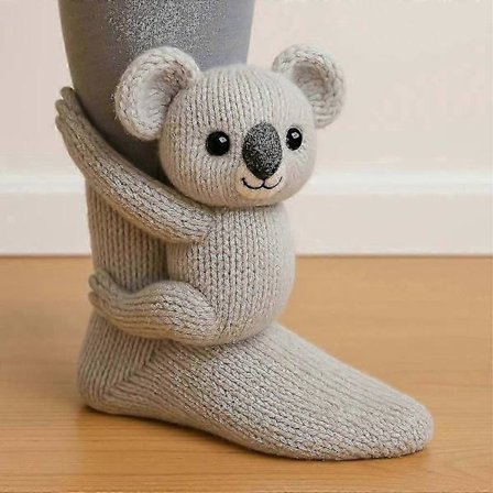 Sjove tegneserie dyresokker - Julegaver: Kat & hjort varme vintersokker til piger og kvinder