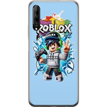 Kompatibelt Mobilskal till Huawei Huawei P smart Pro 2019 Färgstark Roblox-karaktär med handkontroll och energifylld splash art design, perfekt för