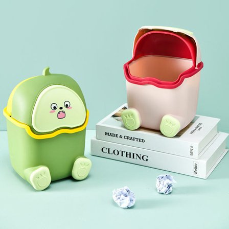 Mini skraldespand - Kompakt papirkurv til badeværelsesforfængelighed, skrivebord, bordplade