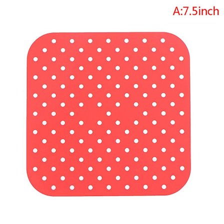 Uudelleenkäytettävät silikoniset liukuesteiset pyöreät air fryer -matot tarttumattomat höyrytyskorimatot