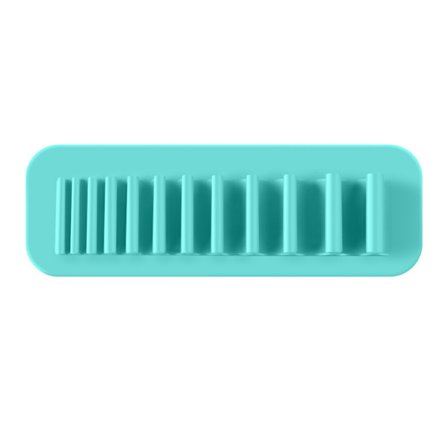 1-pak makeup børste tørrestativ, makeup værktøj organizer med sugekop - vægmonteret, 20,7 cm lang x 7 cm bred