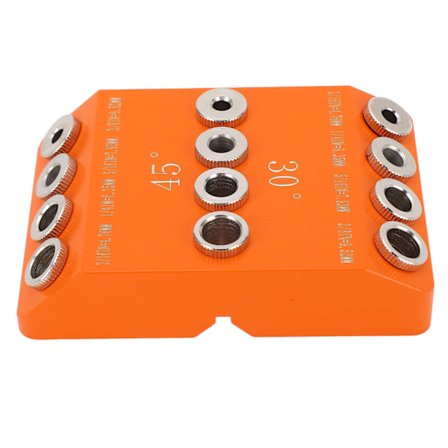 Vinklet boreguide jig i aluminiumlegering 30 45 90 graders vinkel borejigg for trebearbeiding rekkverk trapp håndløper