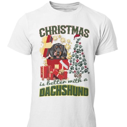 Dachshund dog t-shirt - Christmas is better with a Cocker Spaniel