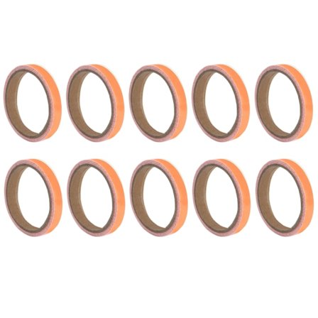 10 st Självhäftande Självlysande Tejp Halkfri Fluorescerande Fosforescerande Klistermärke Orange Röd 1cm x 3m