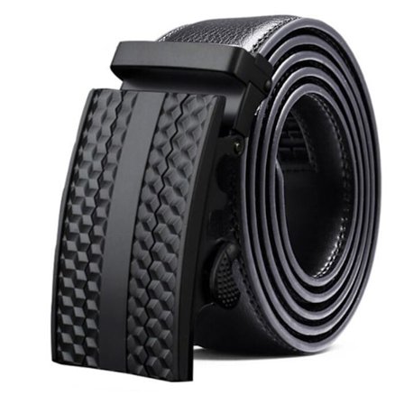 Lærbelte for menn, automatisk belte laget av kuskinn