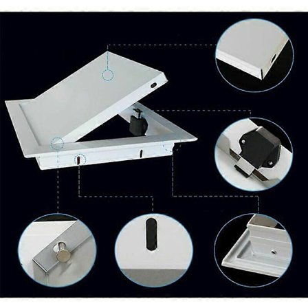 Vit Stålinspektionslucka med Magnet för Väggar och Tak, 25x25cm