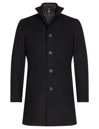 Bs Ontario Slim Fit Coat Black Bruun & Stengade