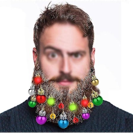 16 stk. Skægpynt, skægklokker Julemand Skægclips Kugler Ornament til voksne mænd kvinder kostume dekoration skæghår jul