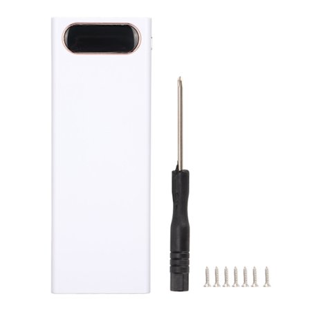 18650 Batterihållare 10W DIY Power Bank Fodral Bärbar Batteriladdare med LCD-skärm för 10 Batterier