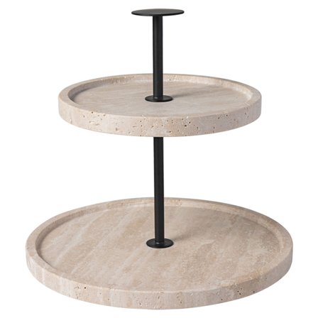 Villeroy & Boch Manufacture Travertine kakfat 2 våningar | Dukning & Servering > Tårtfat > Kakfat | Bagaren och Kocken