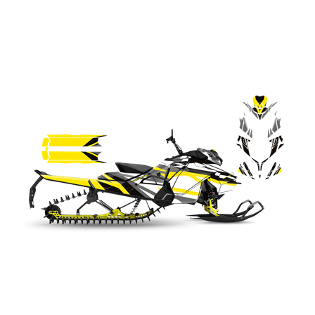 SweTown Dekalkit Needs-Yellow-White - Ski-Doo MXZ X-RS 600 E-Tec 2017-2018