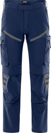Arbetsbyxor Fristads Herr Servicebyxa stretch 2653 LWS, Marinblå/Grå Arbetskläder