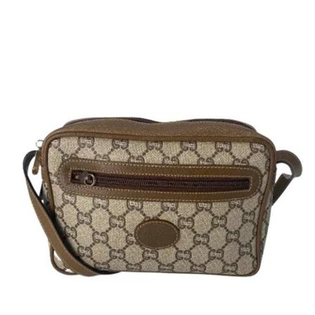 Gucci Vintage, Pre-owned Coated canvas gucci-bags Bruin, Dames, Maat:ONE Size,Ritsen