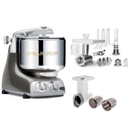 Ankarsrum Köksmaskin, stort tillbehörspaket, black chrome | Köksmaskiner > Köksassistenter | Bagaren och Kocken