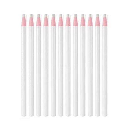 48 stk hvite krittblyanter Symarkeringspenner Stoff Hvite Krittmarkører Industriell Usynlig Viskelær