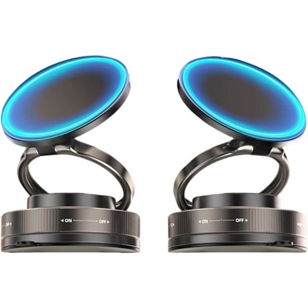 Vakuum Magnetisk 360° Telefonholder - Sammenleggbar Magnetisk Bil/Treningsstudio/Speilfeste med MagSafe-kompatibel Sugekoppbase