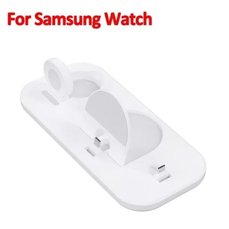 3-i-1 Trådlös Laddningsstation för Samsung Galaxy S25 S24 Ultra S23 S22 Galaxy Watch 8 7 6 5 Active 2 Plus Buds Snabbladdare