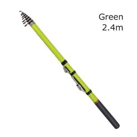 Teleskop fiskestang Pen Pole GRØN 2,4M 2,4M