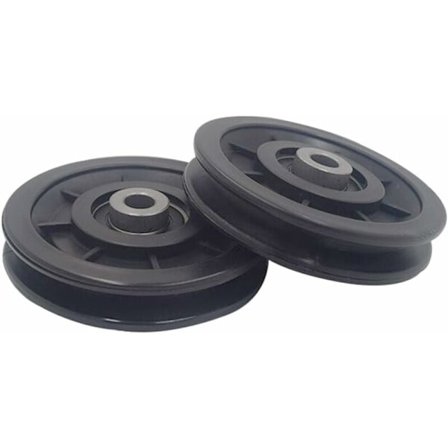 90mm Lager Nylon Trinse, Muskel Trenings Trinse, Universalt Hjul for Kabelmaskin Treningsutstyr Garasjeport, Skyvedør Trinse