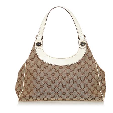 Gucci Vintage, Pre-owned Shoulder Bag Bruin, Dames, Maat:ONE Size