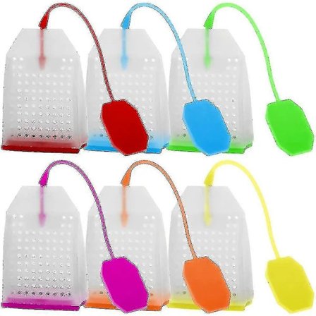 Silikone te-infuser i dele, genanvendeligt tefilter