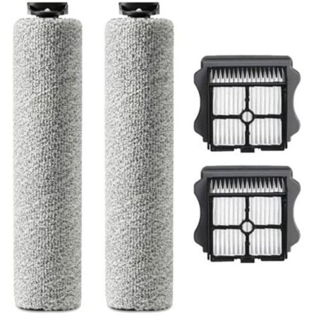 Ersättningsborstrulle för Tineco iFloor 3/Floor ONE S3 sladdlös våt- och torrdammsugare, 2 borstrullar + 2 filter