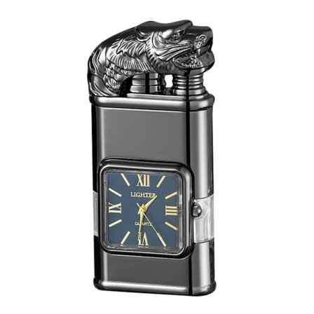 Double Fire-präglad watch Lighter Multi-Use Vintage Lighter Present för födelsedag