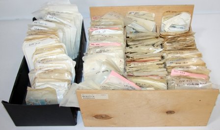 Danmark - Samling i 2 kartotekskasser - Stemplet