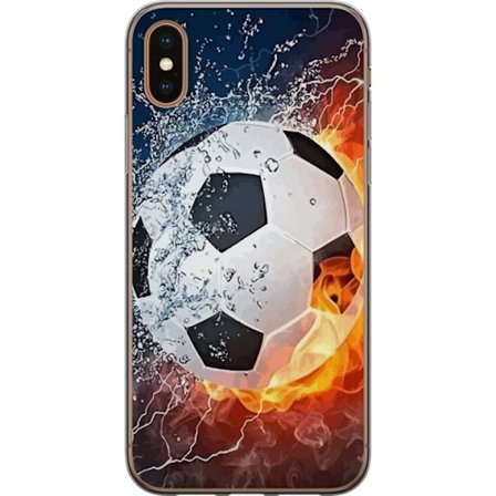 Yhteensopiva Puhelinkuori Apple Apple iPhone X Jalkapallo Tuli