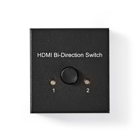 HDMI Kytkin | 3-Porttinen port(s) | 1x HDMI tulo / 2x HDMI tuloliitäntä | 1x HDMI lähtö / 2x HDMI lähtö | 4K@60Hz | 6 Gbps | Metalli | Antrasiit