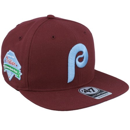 47 Brand - Rojo snapback Gorra - Hatstore Exclusive x Philadelphia Phillies Dark Maroon Snapback @ Hatstore