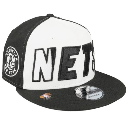 New Era - NBA White snapback Czapka Z Daszkiem - Brooklyn Nets 9FIFTY NBA 23 Back Half White/Black Snapback @ Hatstore