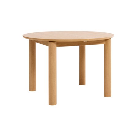 Askov spisebord, inkl. tillægsplade | Ø115-160 - 115/160x115x75 - Borde