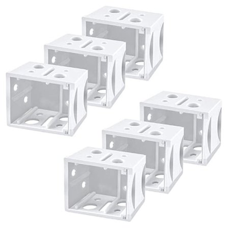 6 stk persienner brakett endedeksel holder boks monteringsbrakett for vinduspersienner