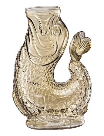 Vandkaraffel Fisk, Beige, Glas, Nemo Beige Cilio