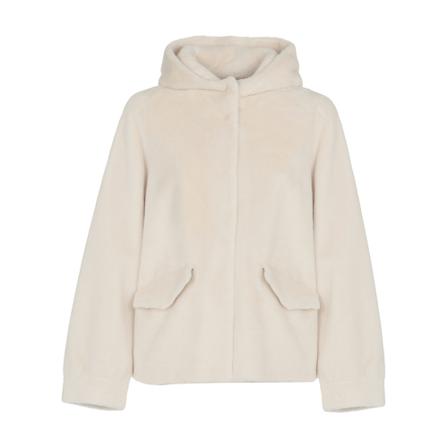 Betta Corradi, Faux Fur & Shearling Jackets Beige, Dames, Maat:M