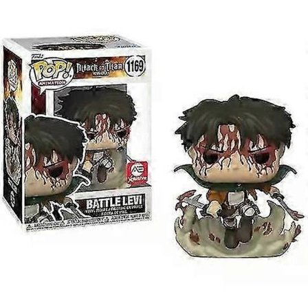 Funko POP Attack On Titan Battle Levi 1169# POP Modell Leksaker Presenter till Barn Actionfigur Leksakssamling Julkarnevalspresenter